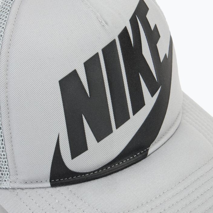 Nike Rise Structured Trucker παιδικό καπέλο μπέιζμπολ ανοιχτό γκρι καπνό / ανοιχτό γκρι καπνό / μαύρο 3