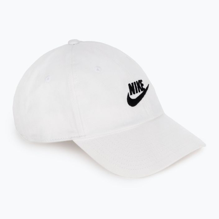 Καπέλο μπέιζμπολ Nike Club Unstructured Futura Wash white/black