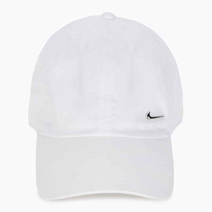 Καπέλο Nike Dri-Fit Club Unstructured Metal Swoosh λευκό/μεταλλικό ασήμι 2