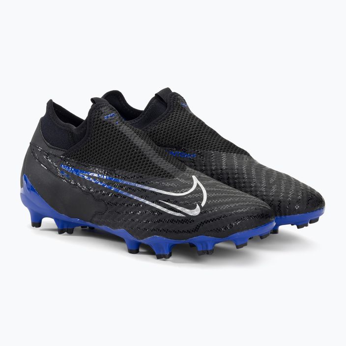 Nike Phantom GX Academy DF FG/MG μαύρο/χρώμιο/υπερπολυτελές ποδοσφαιρικά παπούτσια 4