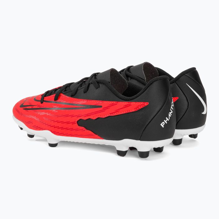 Nike Jr Phantom GX Club FG/MG φωτεινό βυσσινί/μαύρο/λευκό παιδικά ποδοσφαιρικά παπούτσια 3