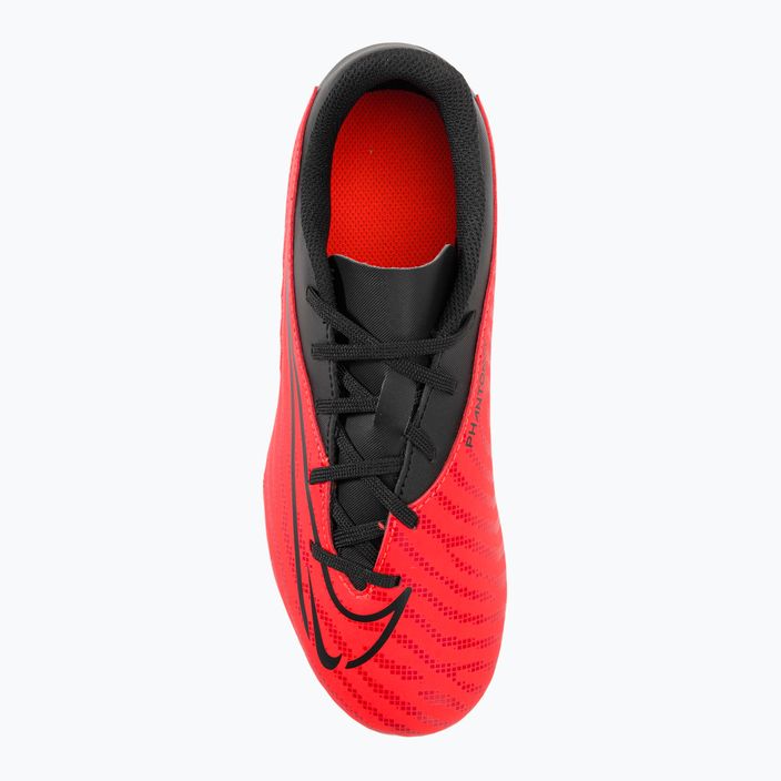 Nike Jr Phantom GX Club FG/MG φωτεινό βυσσινί/μαύρο/λευκό παιδικά ποδοσφαιρικά παπούτσια 6