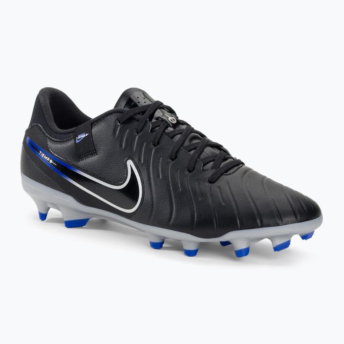 Nike Tiempo Legend 10 Academy MG ποδοσφαιρικά παπούτσια μαύρο/χρώμιο/υπέροχο πραγματικό