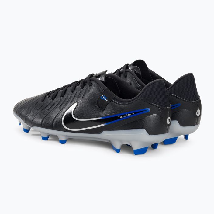 Nike Tiempo Legend 10 Academy MG ποδοσφαιρικά παπούτσια μαύρο/χρώμιο/υπέροχο πραγματικό 3