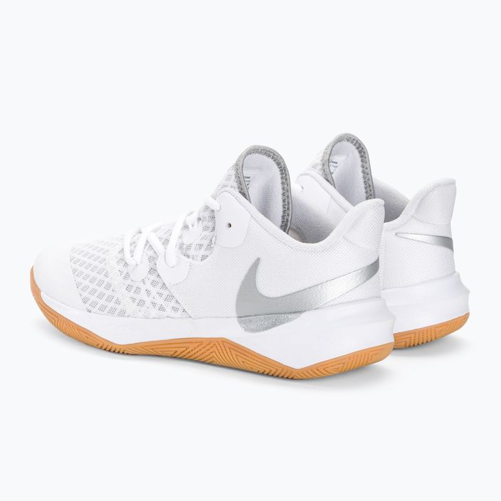 Παπούτσια βόλεϊ Nike Zoom Hyperspeed Court SE λευκό/μεταλλικό ασημί καουτσούκ 3