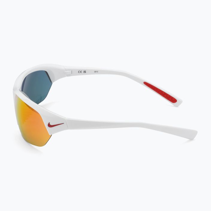 Ανδρικά γυαλιά ηλίου Nike Skylon Ace λευκό/γκρι με κόκκινο καθρέφτη 4