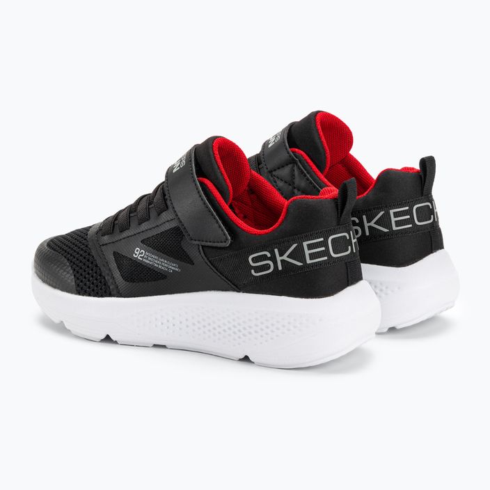 SKECHERS Go Run Elevate παιδικά παπούτσια προπόνησης μαύρο/κόκκινο 3