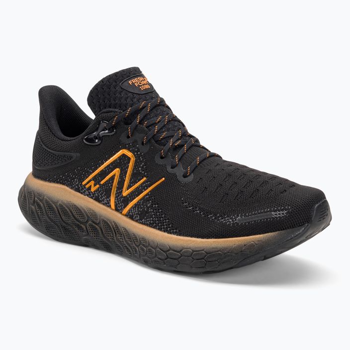 Ανδρικά New Balance 1080V12 μαύρο / πορτοκαλί παπούτσια για τρέξιμο