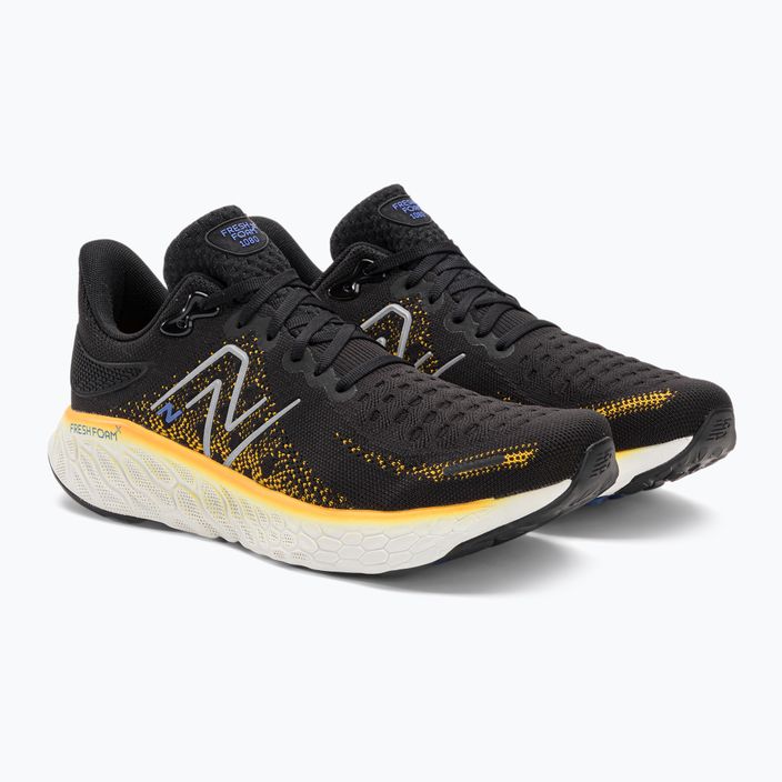Ανδρικά New Balance 1080V12 μαύρο / κίτρινο παπούτσια για τρέξιμο 4
