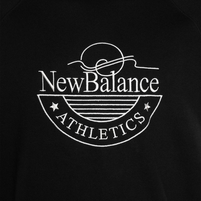 Ανδρικό φούτερ New Balance Athletics Graphic Crew μαύρο 6