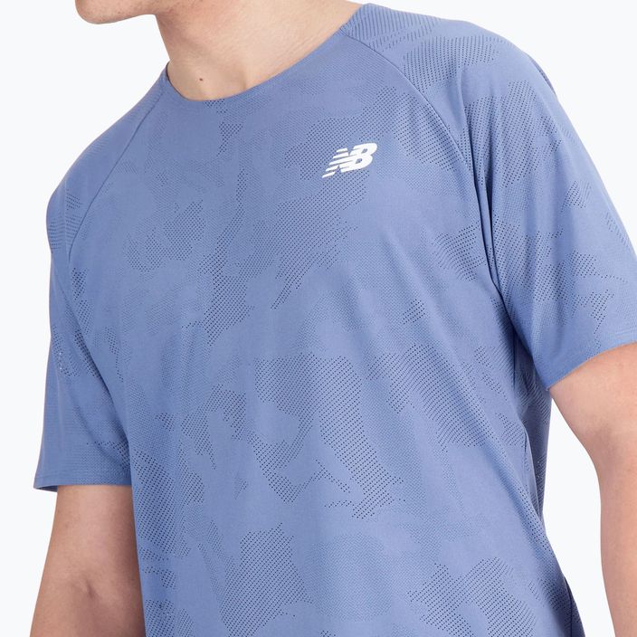 Ανδρικό αθλητικό μπλουζάκι New Balance Q Speed Jacquard Short mercury running shirt 4