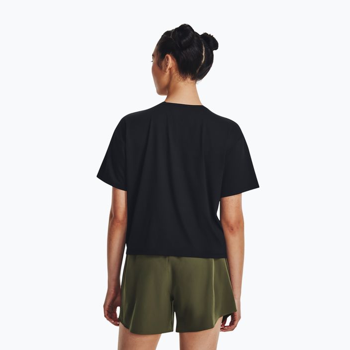 Under Armour Motion SS γυναικείο t-shirt μαύρο/τζέτ γκρι 2