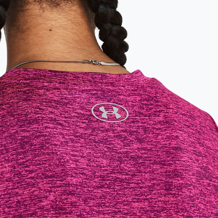 Under Armour Tech SSC γυναικείο προπονητικό t-shirt mystic magenta/rebel pink/metallic silver 4