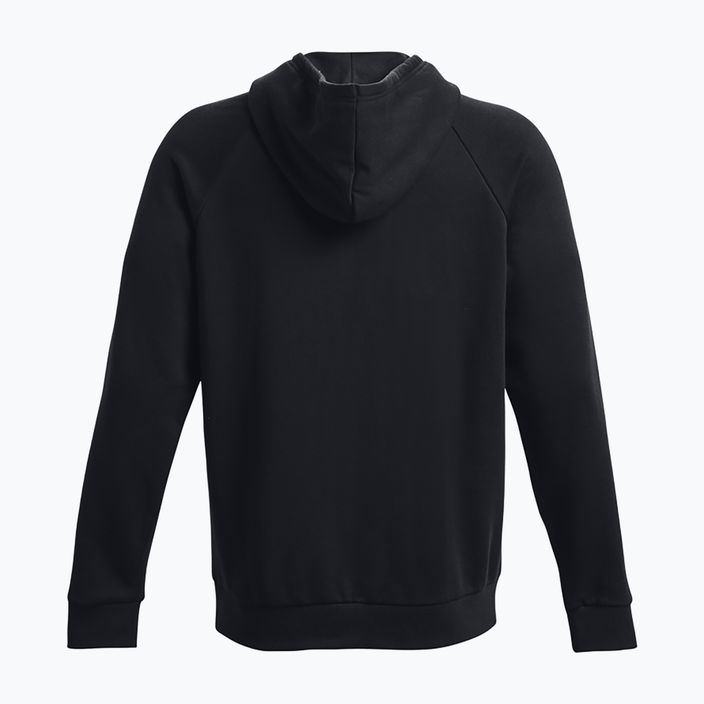 Ανδρικό φούτερ Under Armour Rival Fleece Logo HD hoodie μαύρο/λευκό 5