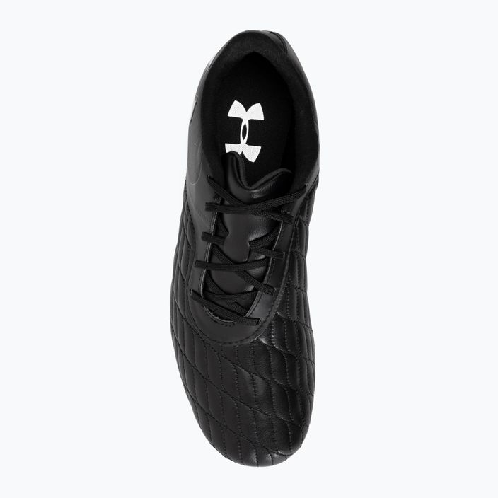 Under Armour Magnetico Select 3.0 FG ποδοσφαιρικά παπούτσια μαύρα/μεταλλικό ασήμι 6