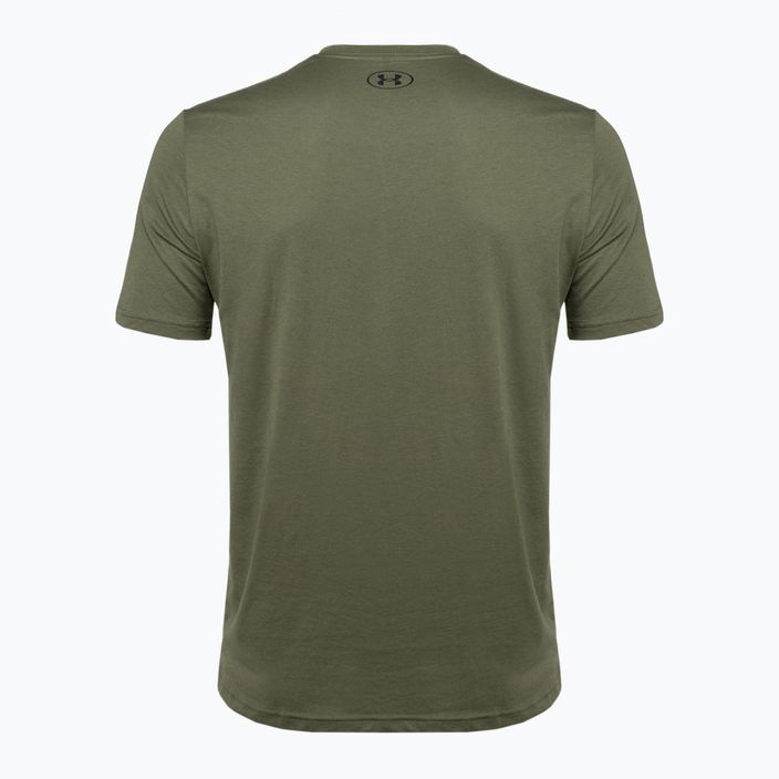 Ανδρικό Under Armour Sportstyle Logo T-shirt marine από πράσινο/μαύρο 5