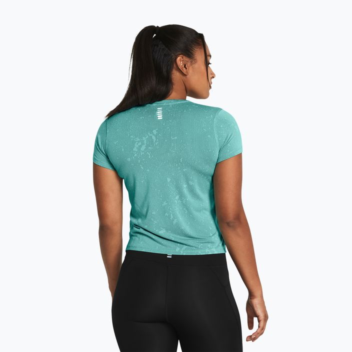 Under Armour Streaker Splatter γυναικείο αθλητικό μπλουζάκι για τρέξιμο ακτινωτό τυρκουάζ/ανακλαστικό 2