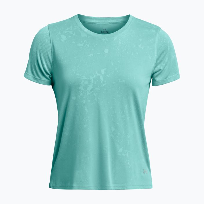 Under Armour Streaker Splatter γυναικείο αθλητικό μπλουζάκι για τρέξιμο ακτινωτό τυρκουάζ/ανακλαστικό 3