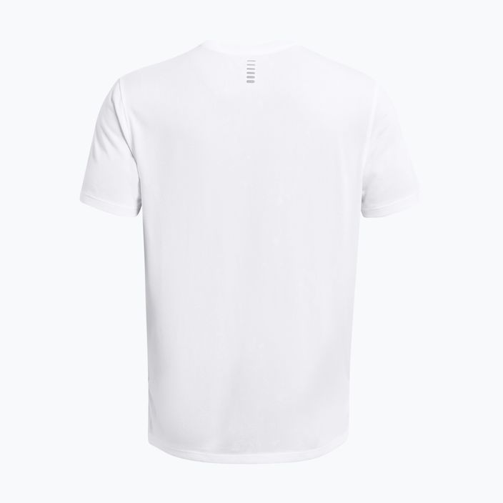 Ανδρικό Under Armour Streaker Splatter λευκή/λευκή/ανακλαστική μπλούζα για τρέξιμο 5