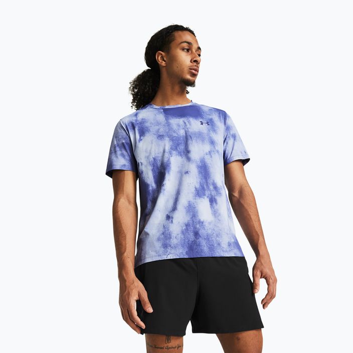 Under Armour Laser Wash ανδρικό αθλητικό μπλουζάκι για τρέξιμο Celeste/starlight/reflective