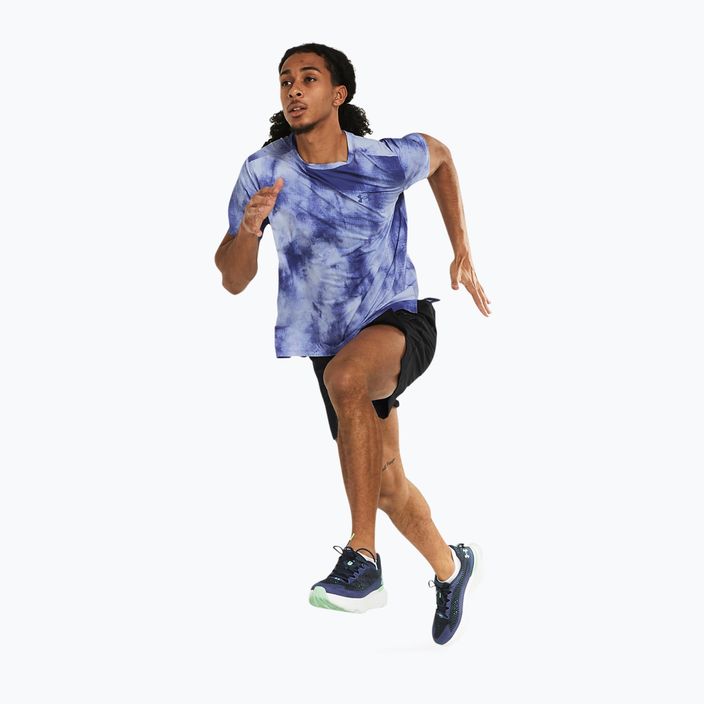 Under Armour Laser Wash ανδρικό αθλητικό μπλουζάκι για τρέξιμο Celeste/starlight/reflective 4