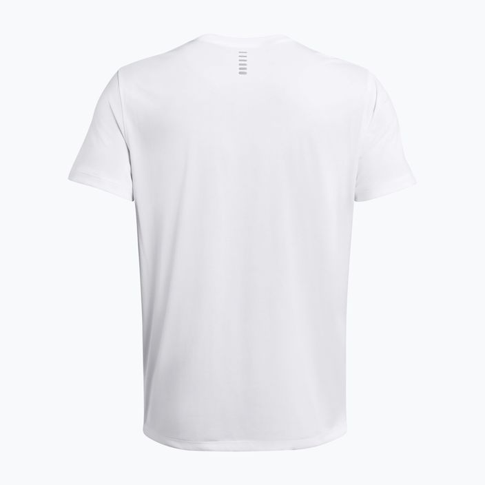 Ανδρικό Under Armour Streaker λευκό/ανακλαστικό πουκάμισο για τρέξιμο 5
