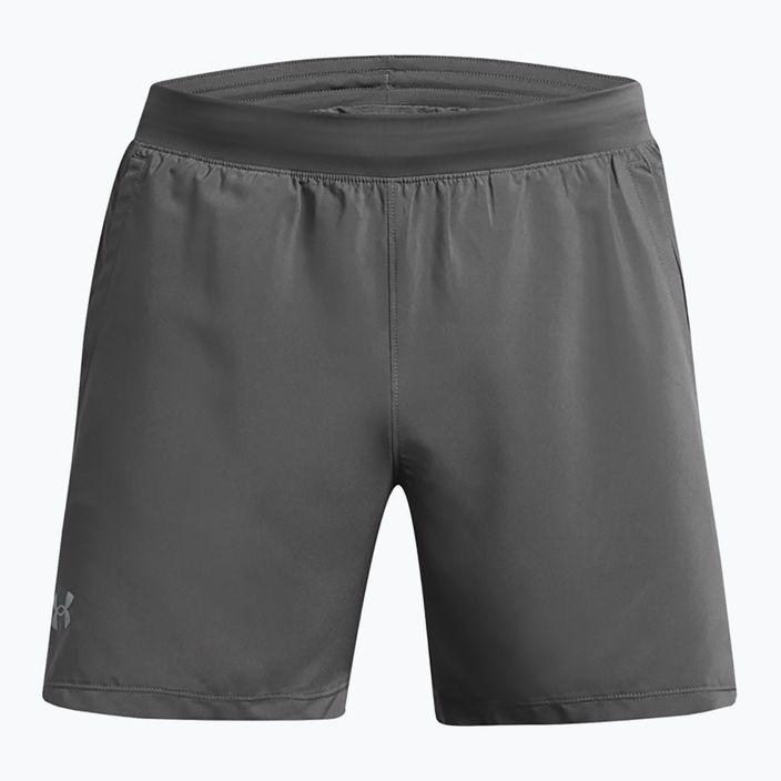 Ανδρικό σορτς τρεξίματος Under Armour Launch 5" castlerock/castlerock/ αντανακλαστικό