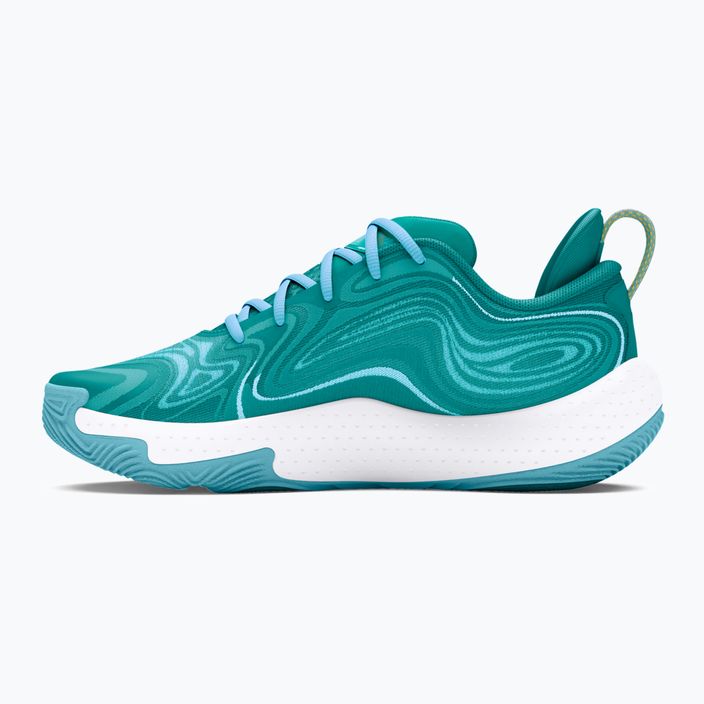 Under Armour Spawn 6 circuit teal/sky blue/white παπούτσια μπάσκετ 10