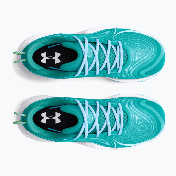 Under Armour Spawn 6 circuit teal/sky blue/white παπούτσια μπάσκετ 11