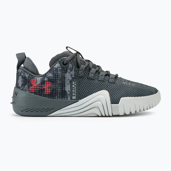 Under Armour γυναικεία παπούτσια προπόνησης TriBase Reign 6 pitch gray/gray void/rush red 2