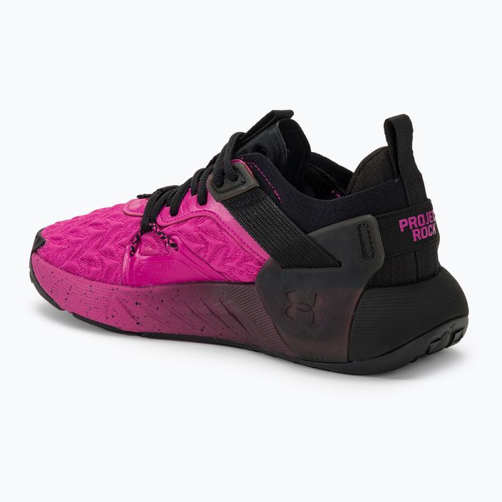 Under Armour Project Rock 6 γυναικεία παπούτσια προπόνησης astro pink/μαύρο/astro pink 3