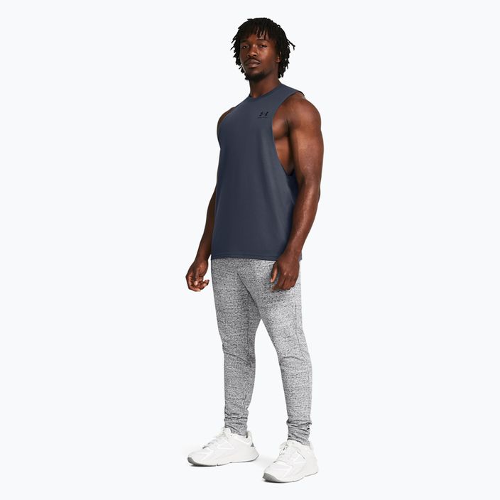 Under Armour ανδρικό παντελόνι Rival Terry Jogger mod grey light heather/onyx white 2