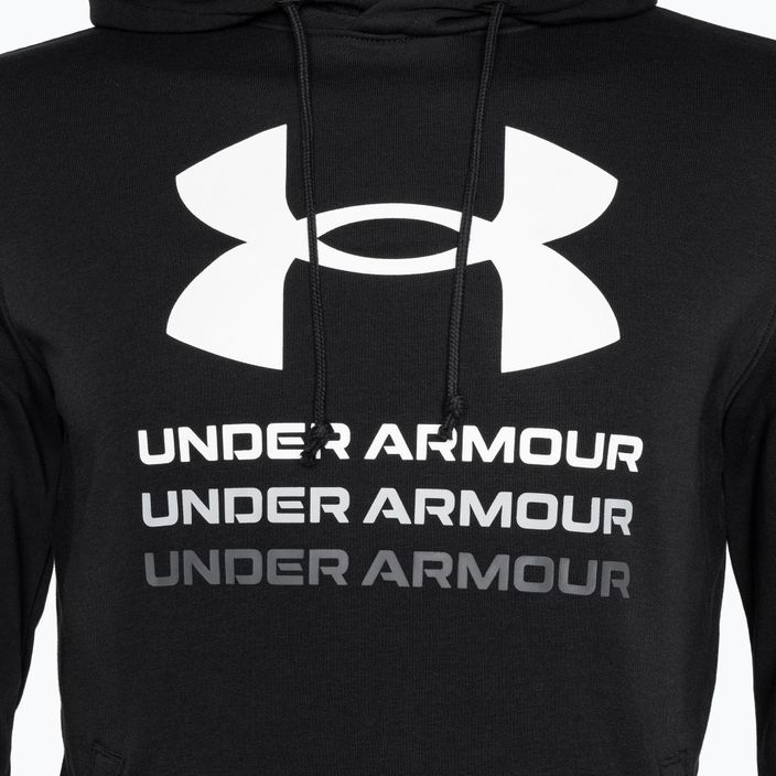 Ανδρικό φούτερ Under Armour Rival Terry Graphic Hood μαύρο/castlerock 3