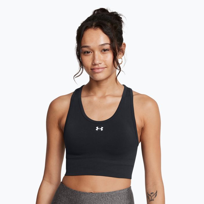 Under Armour Vanish Seamless Mid Branded σουτιέν προπόνησης μαύρο/λευκό