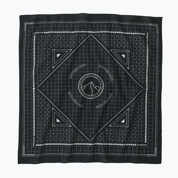 Πολυλειτουργικό φουλάρι Patagonia Bandana mountain grid/black