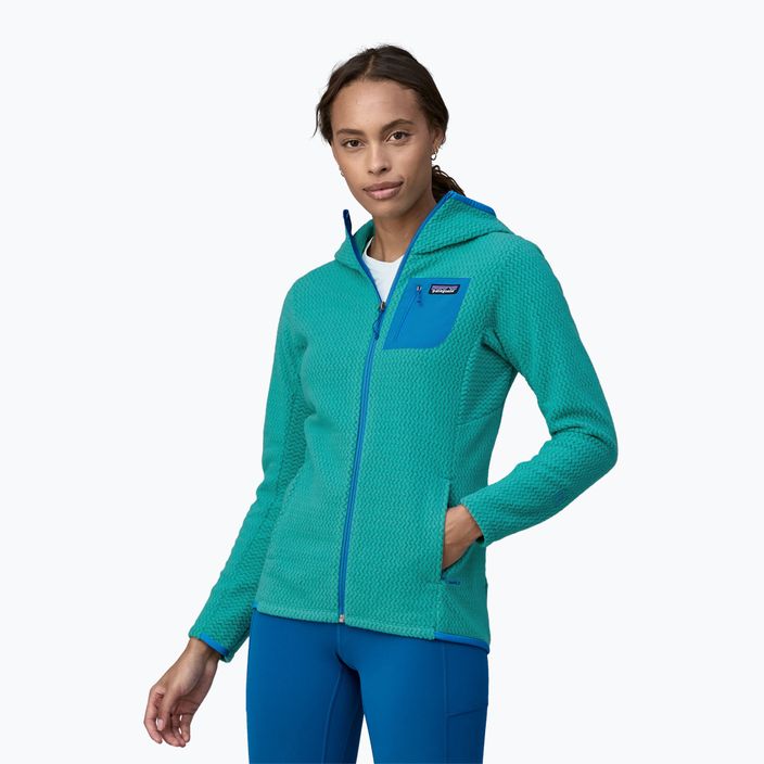 Γυναικείο Patagonia R1 Air Full-Zip trekking φούτερ subtidal μπλε