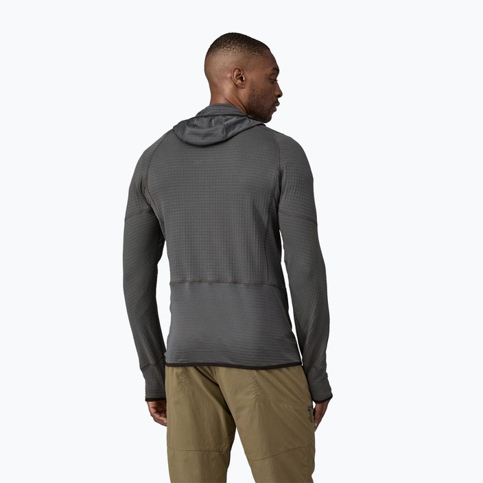 Ανδρική φούτερ πεζοπορίας R1 Pullover Hoody forge grey w/endless blue 3