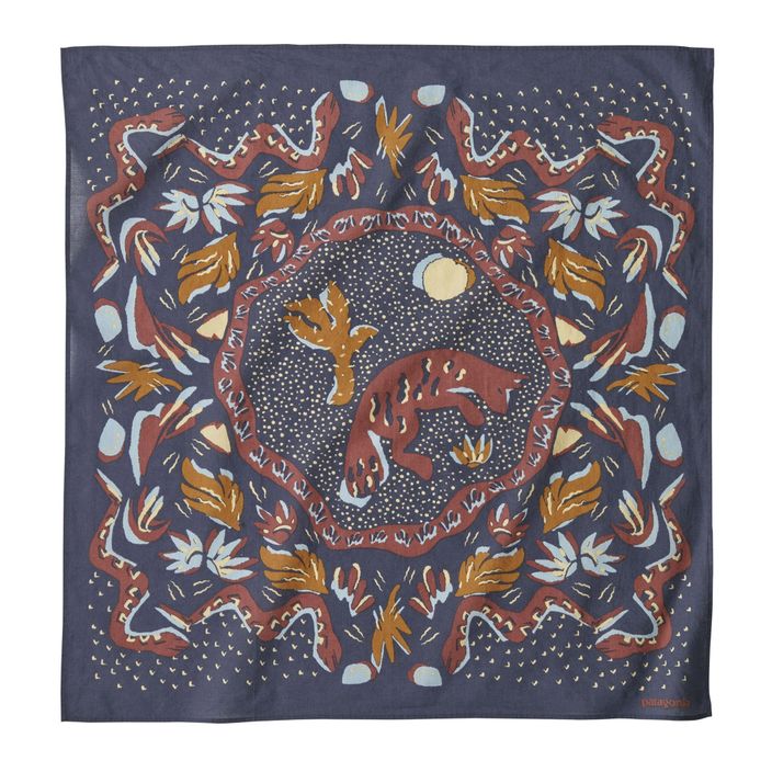 Πολυλειτουργικό φουλάρι Patagonia Bandana across oceans/smolder blue 2