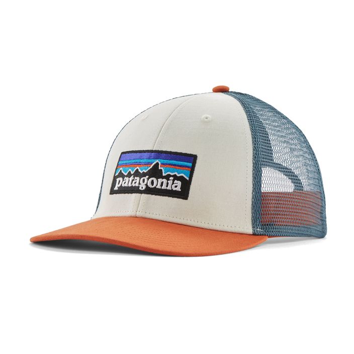 Καπέλο μπέιζμπολ Patagonia P-6 Logo LoPro Trucker white w/redtail rust 2