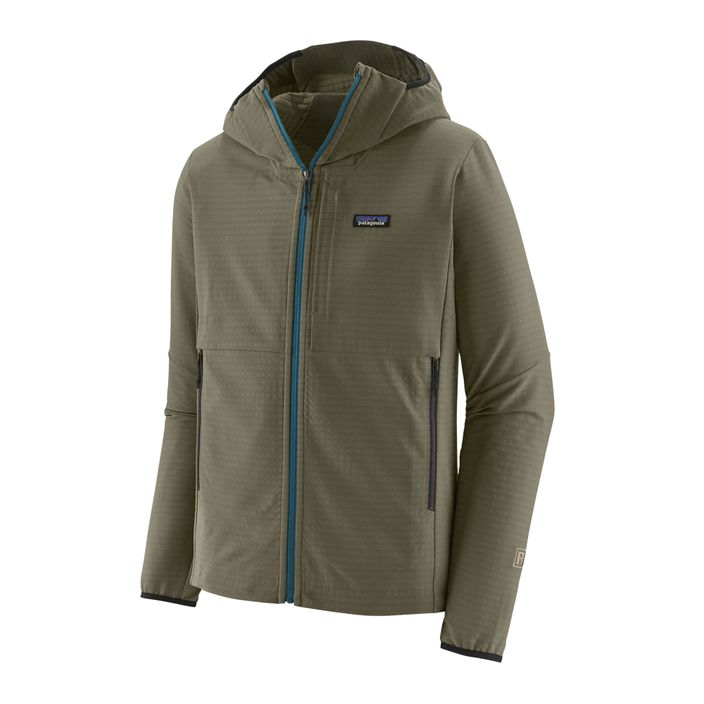 Patagonia ανδρικό R1 TechFace Hoody basin πράσινο φούτερ 2