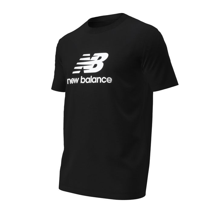 Ανδρικό t-shirt New Balance Stacked Logo μαύρο 2