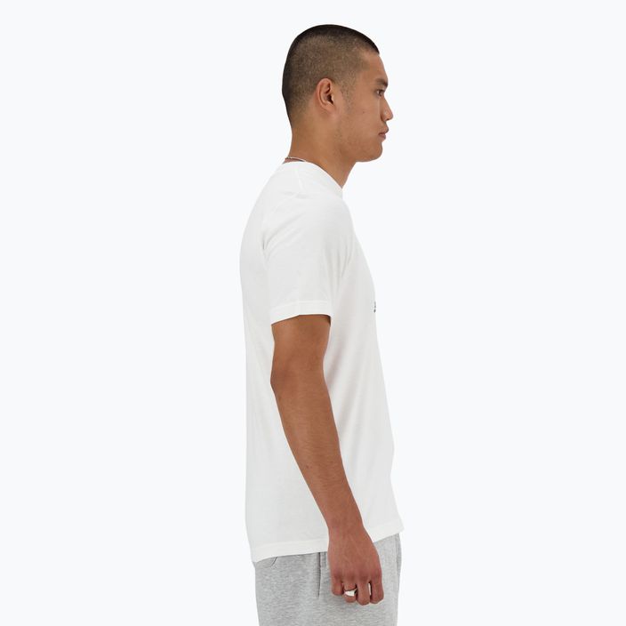 Ανδρικό T-shirt New Balance Stacked Logo λευκό 2