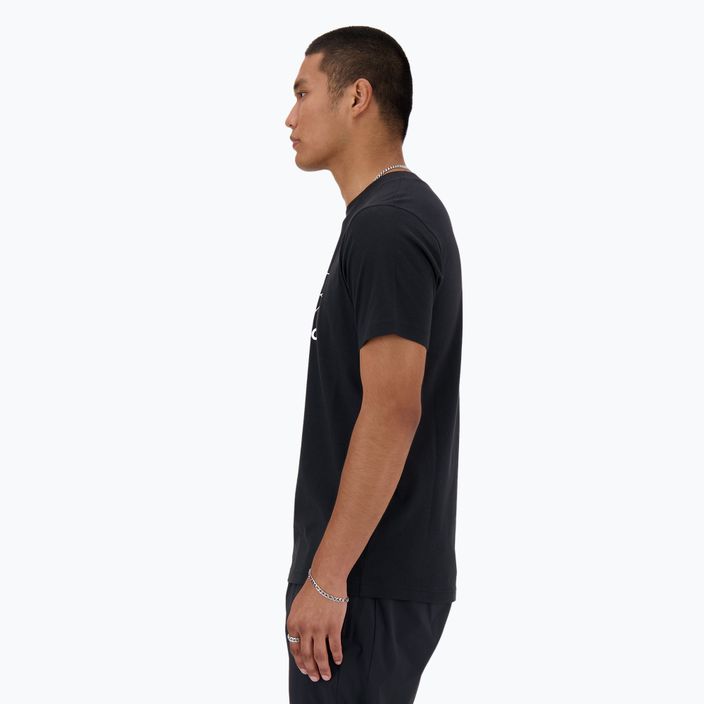 Ανδρικό t-shirt New Balance Graphic V Flying μαύρο 2