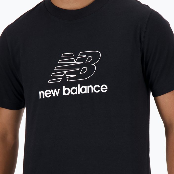 Ανδρικό t-shirt New Balance Graphic V Flying μαύρο 4