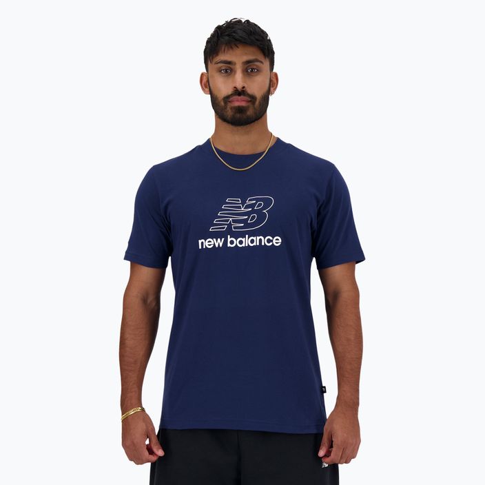 Ανδρικό μπλουζάκι New Balance Graphic V Flying nb navy T-shirt