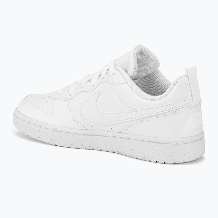 Nike Court Borough Low γυναικεία παπούτσια Recraft λευκό/λευκό/λευκό 3