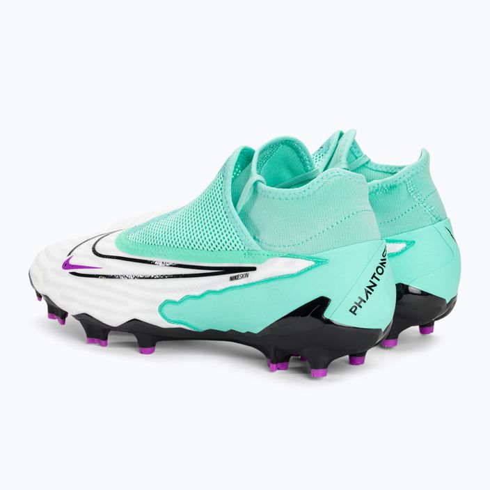 Ανδρικά ποδοσφαιρικά παπούτσια Nike Phantom GX Pro DF FG hyper turquoise/μαύρο/ άσπρο/ φούξια όνειρο 3