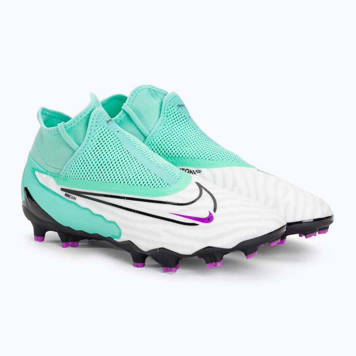 Ανδρικά ποδοσφαιρικά παπούτσια Nike Phantom GX Pro DF FG hyper turquoise/μαύρο/ άσπρο/ φούξια όνειρο 4