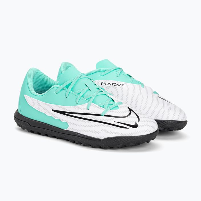 Παιδικά ποδοσφαιρικά παπούτσια Nike JR Phantom GX Club TF hyper turquoise/fuchsia dream/white/black 4