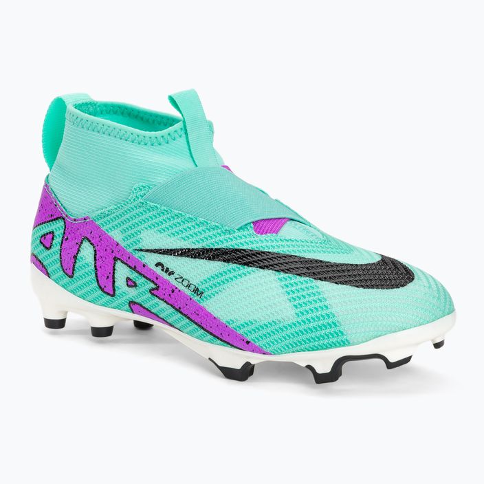 Παιδικές μπότες ποδοσφαίρου Nike Jr Mercurial Superfly 9 Pro FG hyper turquoise/μαύρο/λευκό/φούξια όνειρο